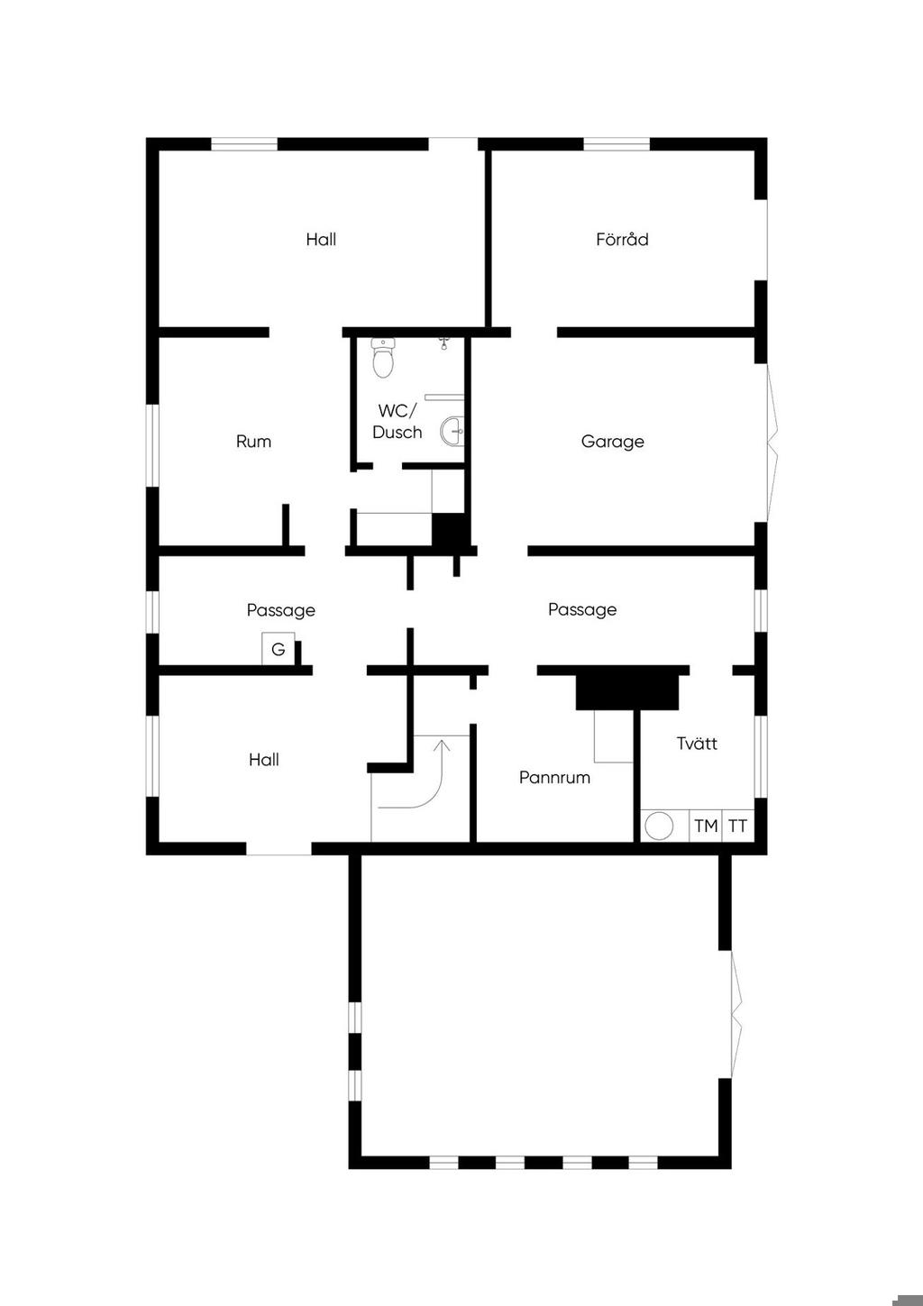 Planlösning entréplan