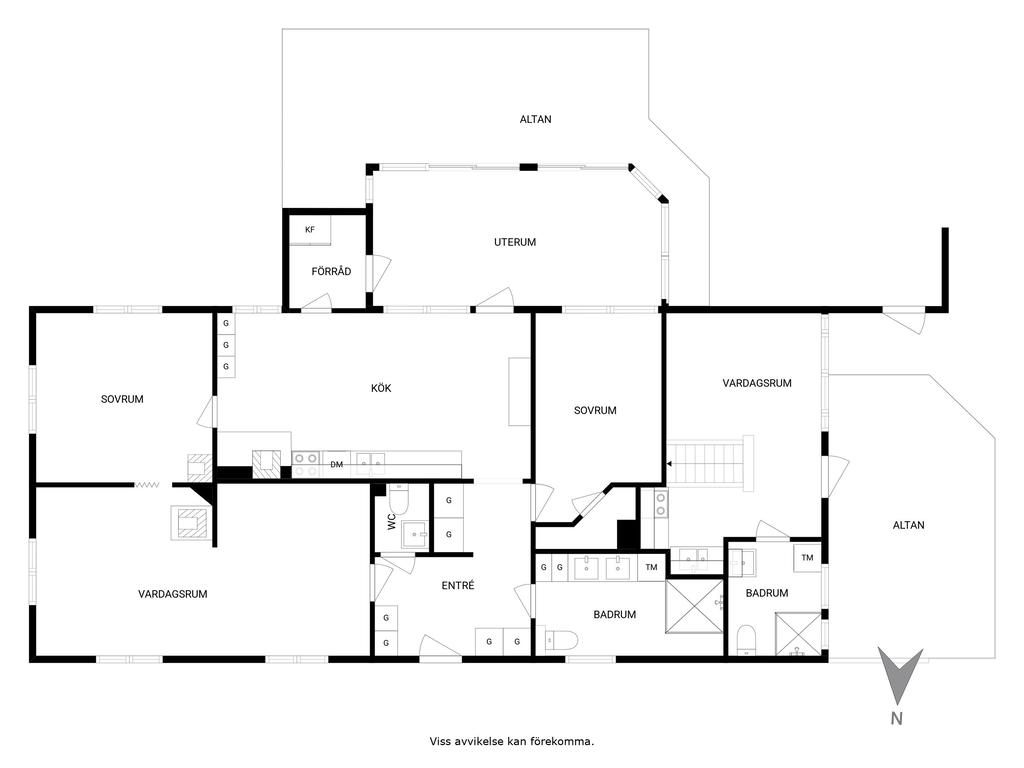 Planlösning boningshus