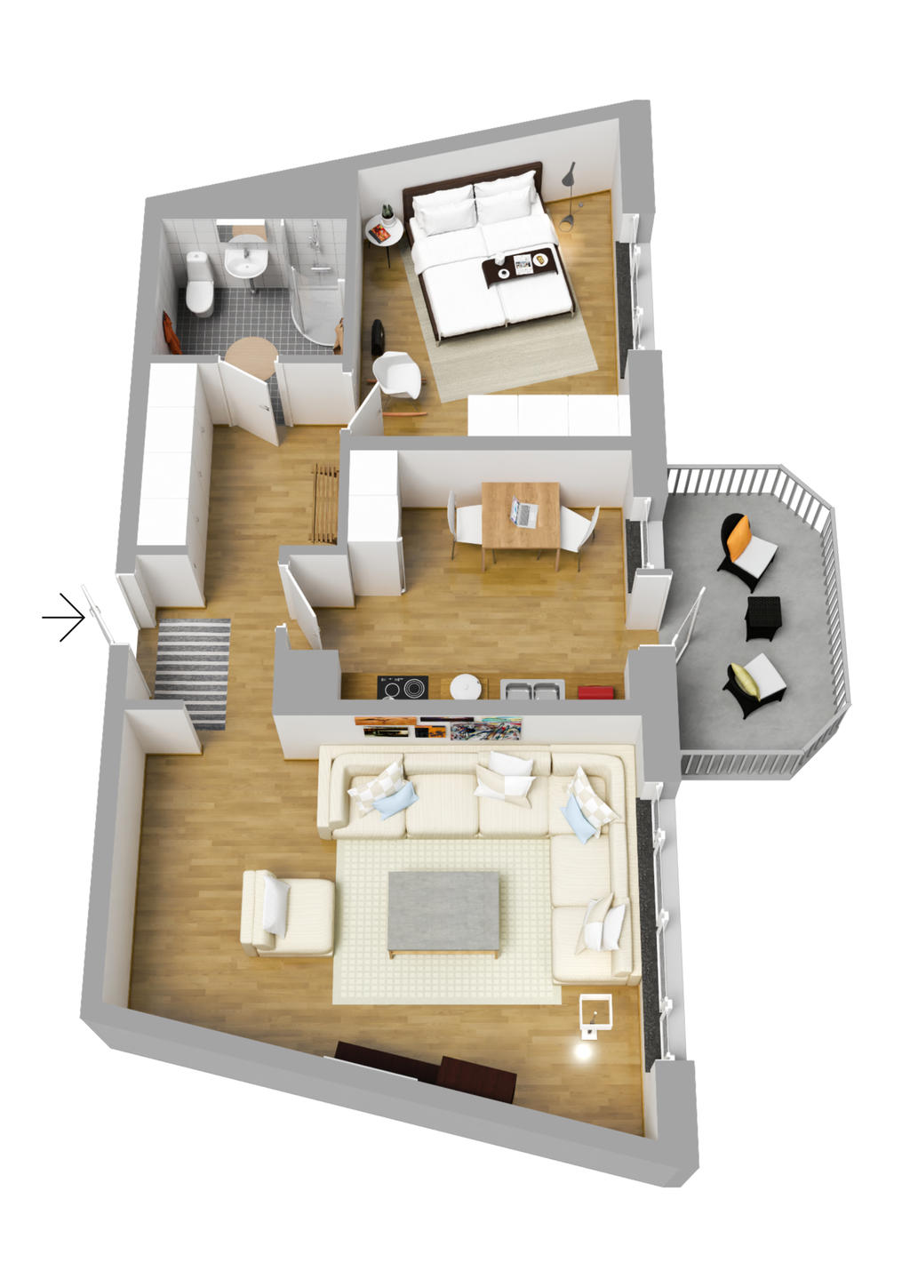 Planlösning 3D