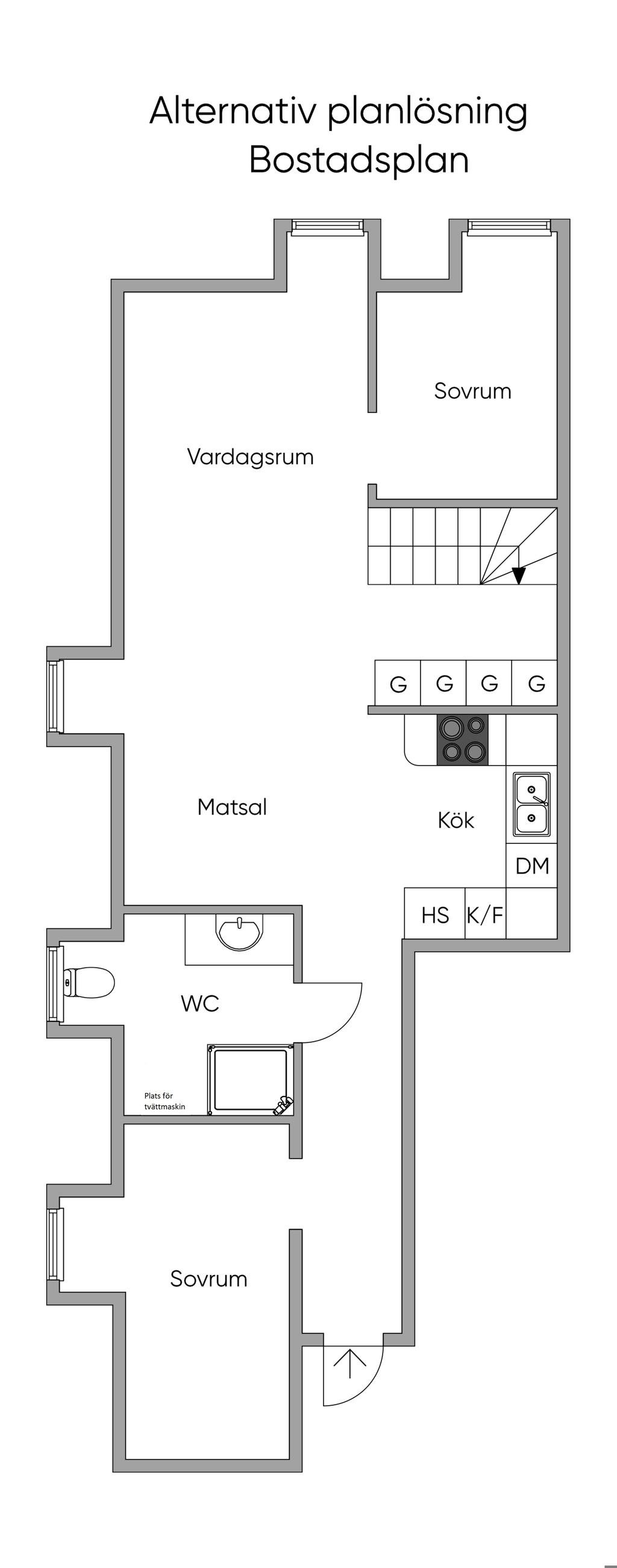 Alternativ planlösning
