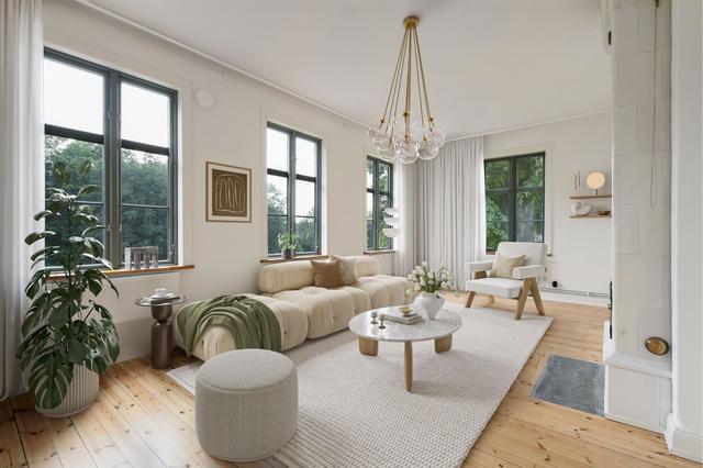 Visuell bild av vardagsrummet - Bilden kan avvika från verkligheten. 