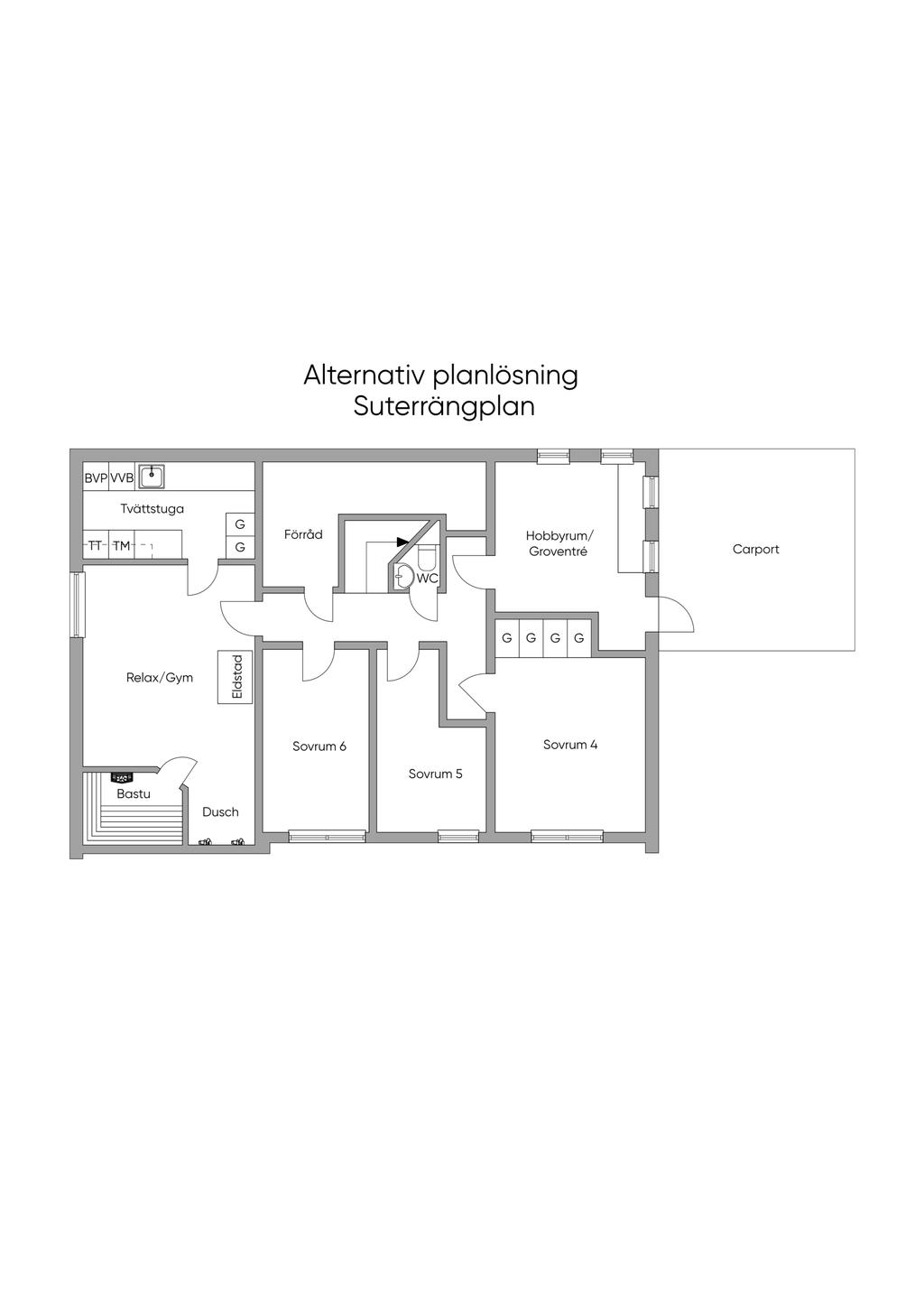 Alternativ planlösning