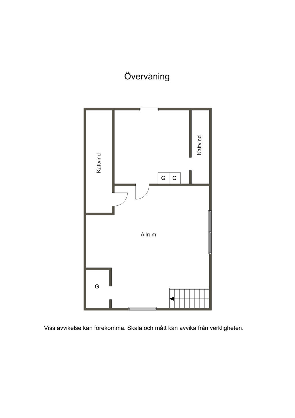 Planlösning övre plan