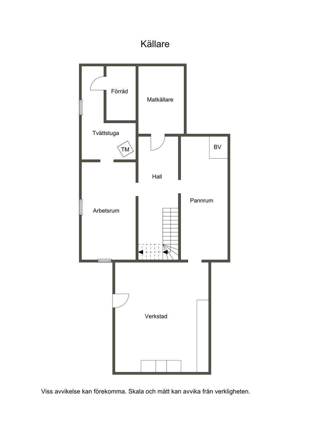 Planlösning källarplan