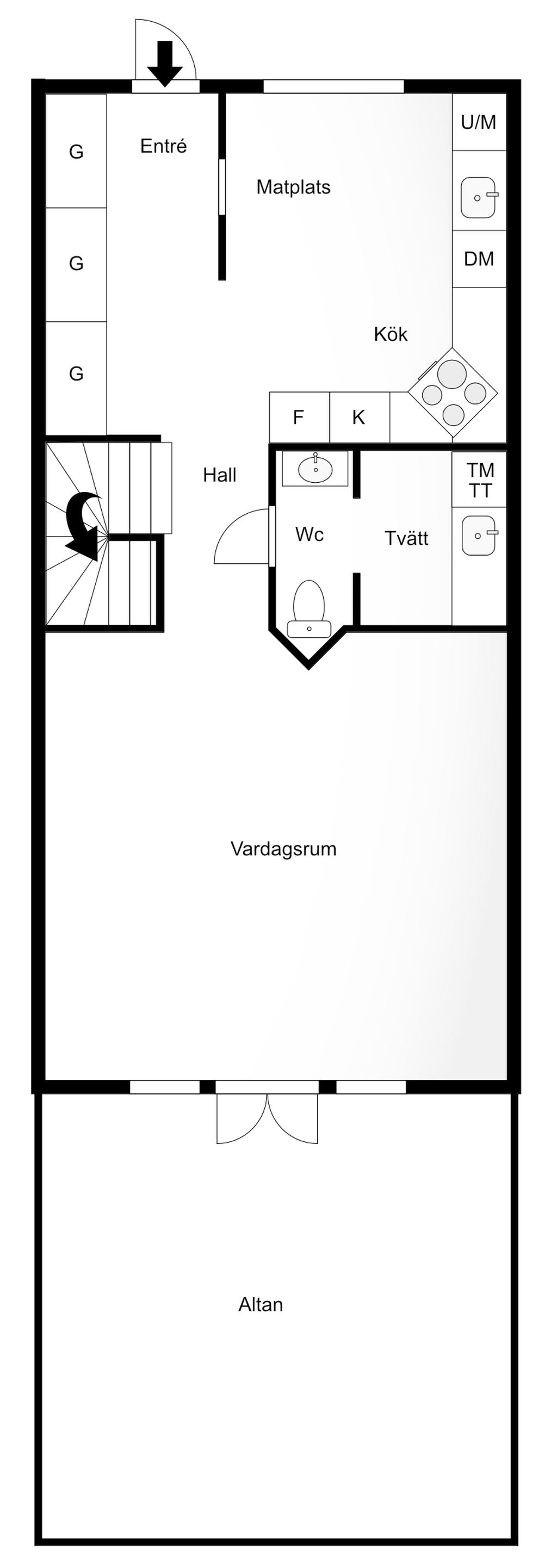 Planlösning entréplan