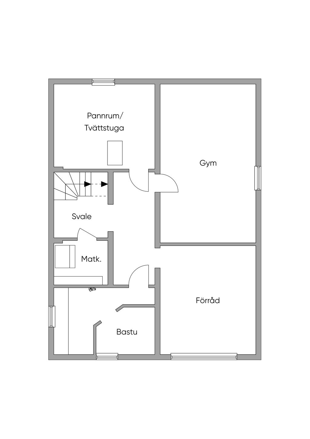 Planlösning källare