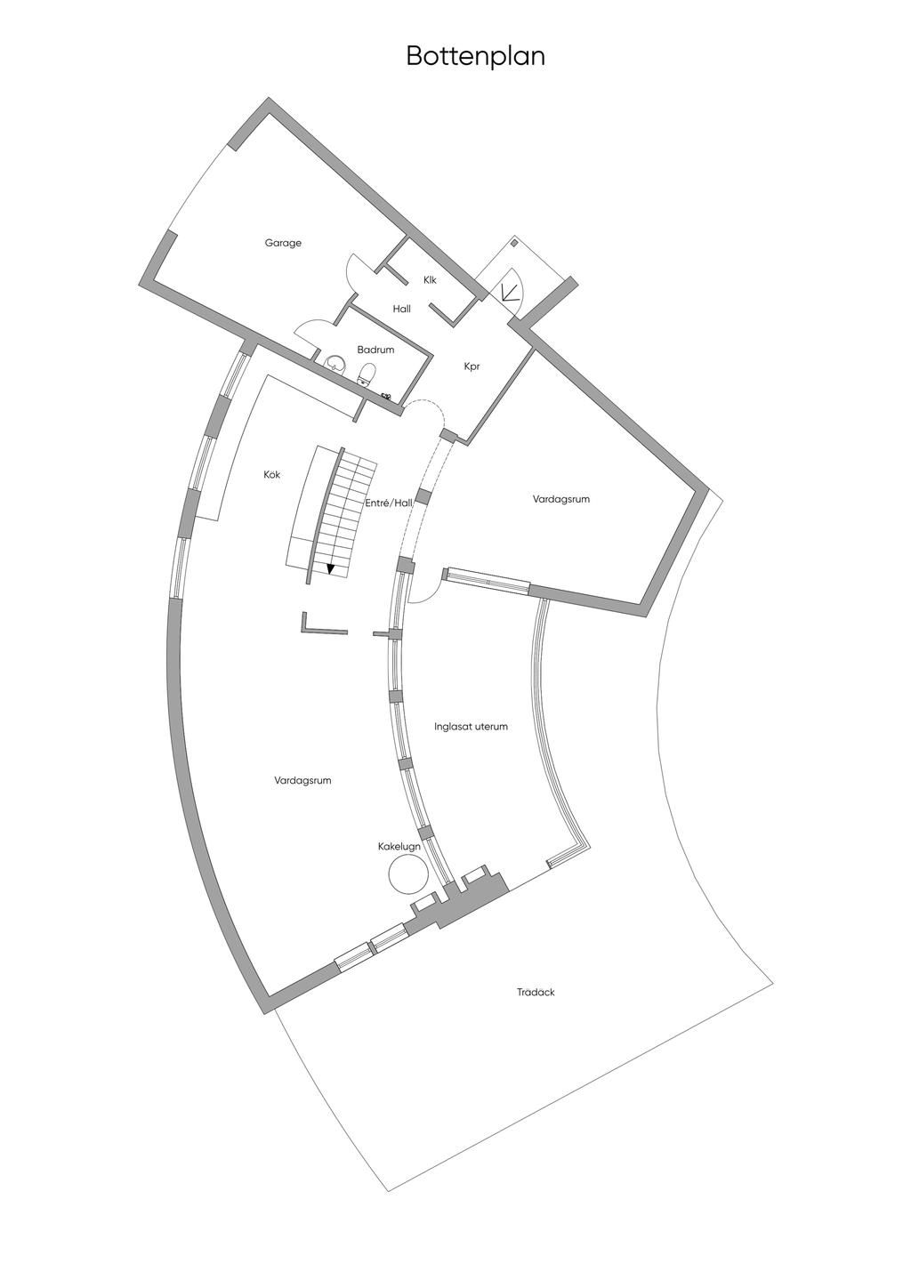 Planritning bottenplan