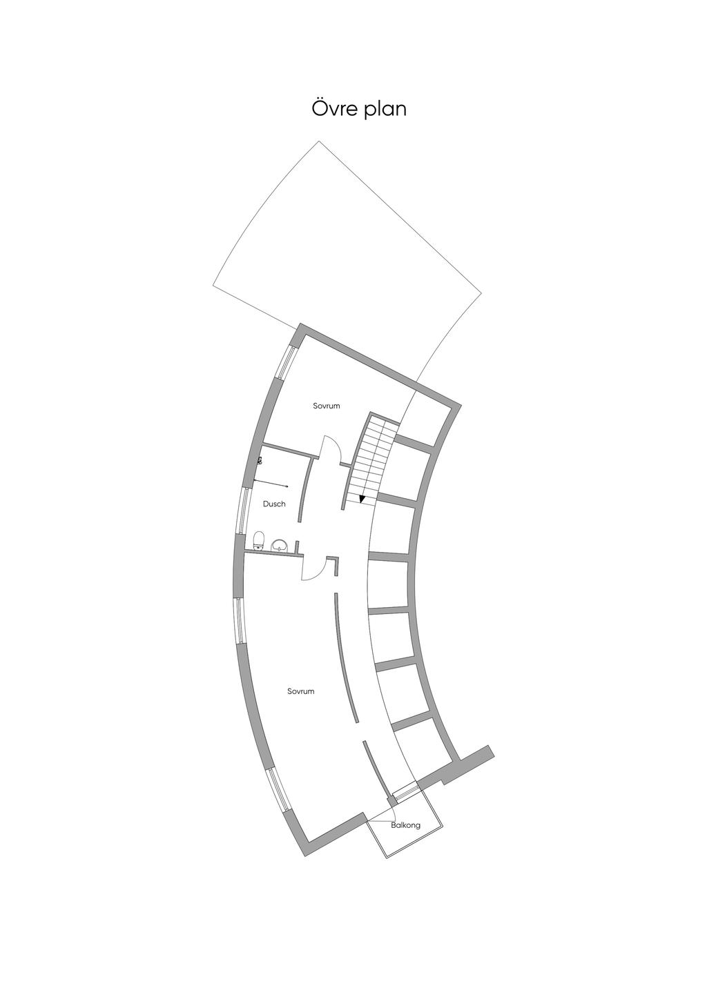 Planritning ovanvåning
