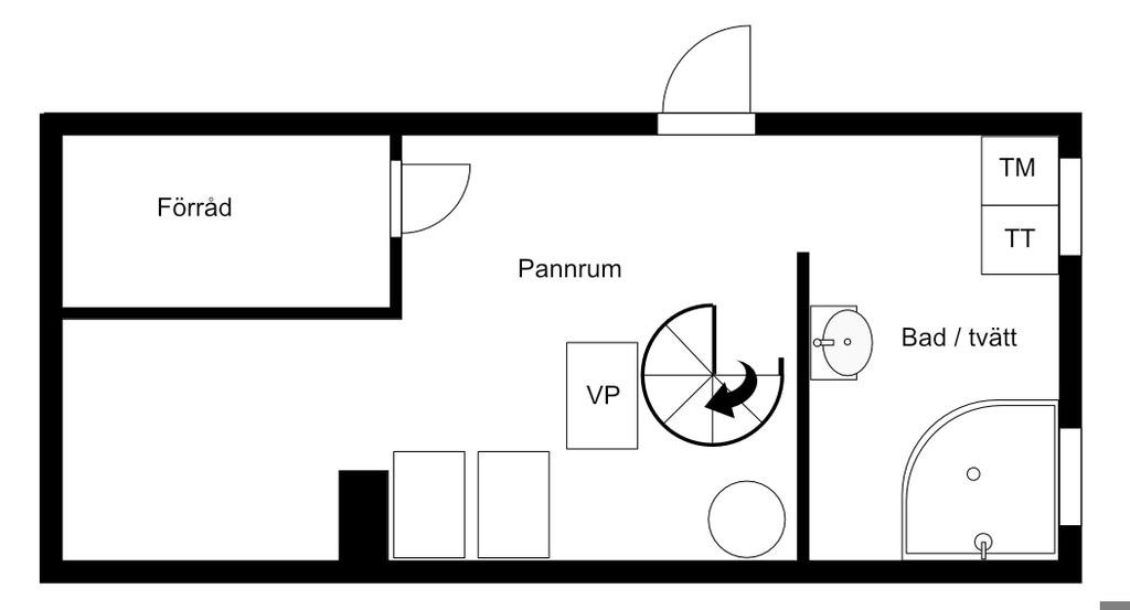 Planlösning källarplan
