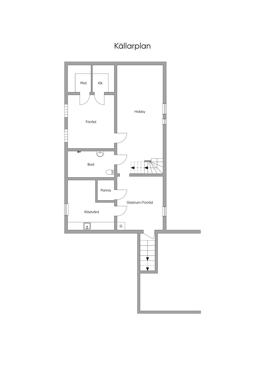 Källarplan 2D