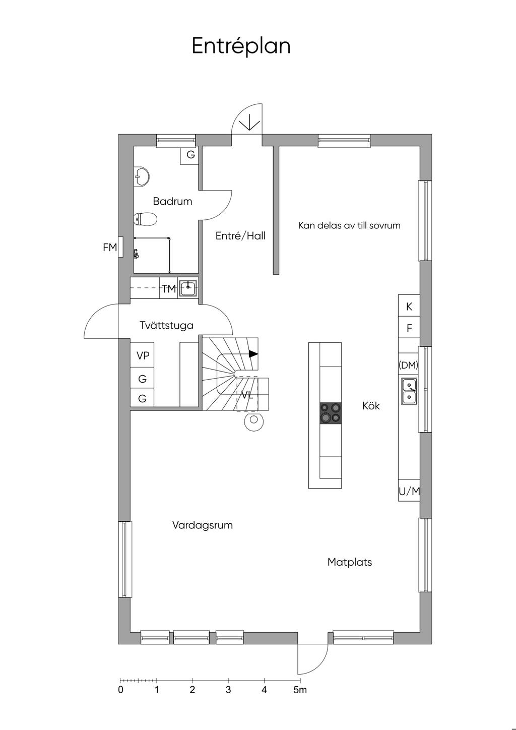 Planlösning entréplan