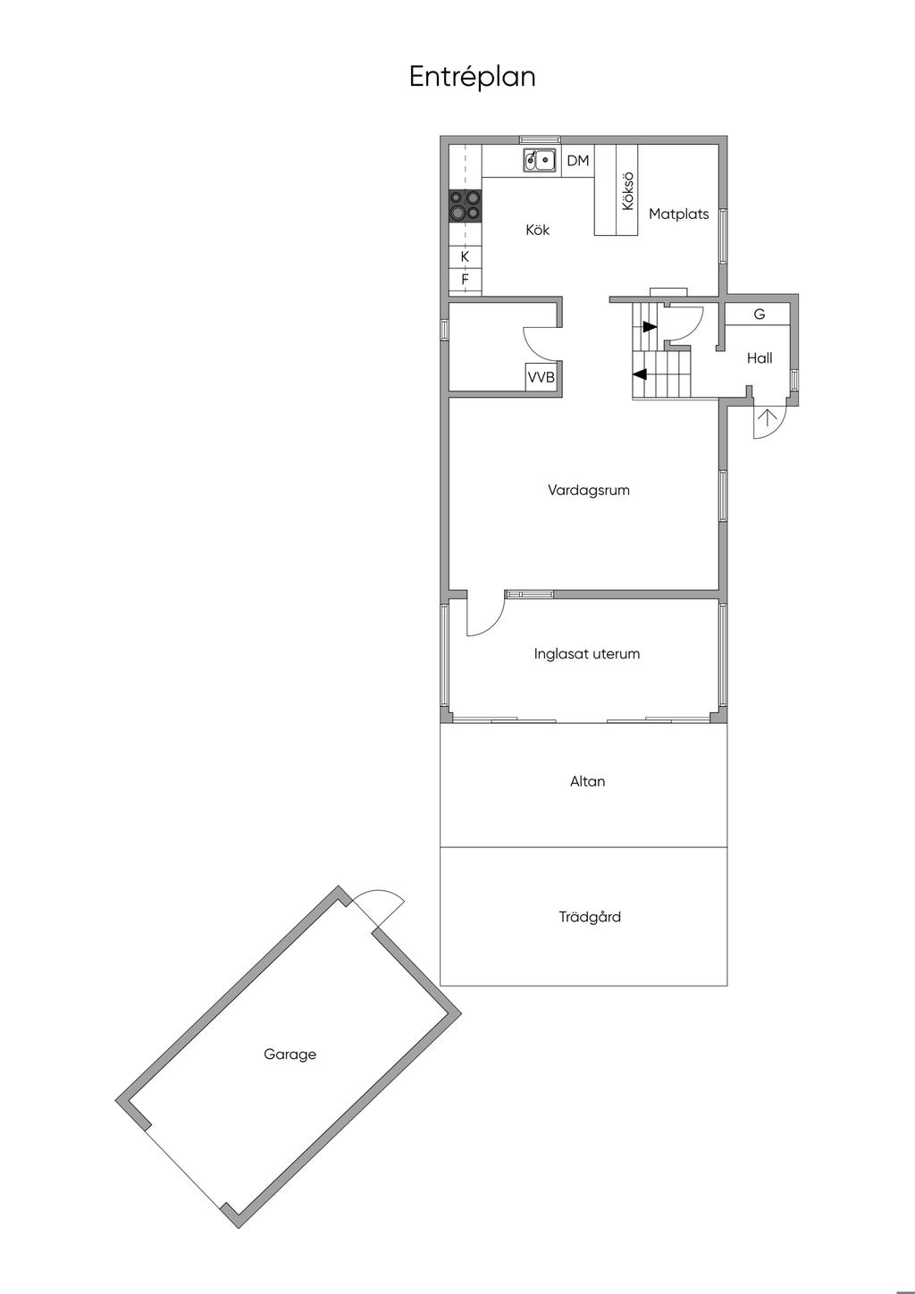 Planlösning entréplan