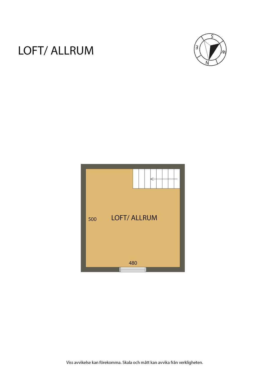 Loft/allrum planskiss