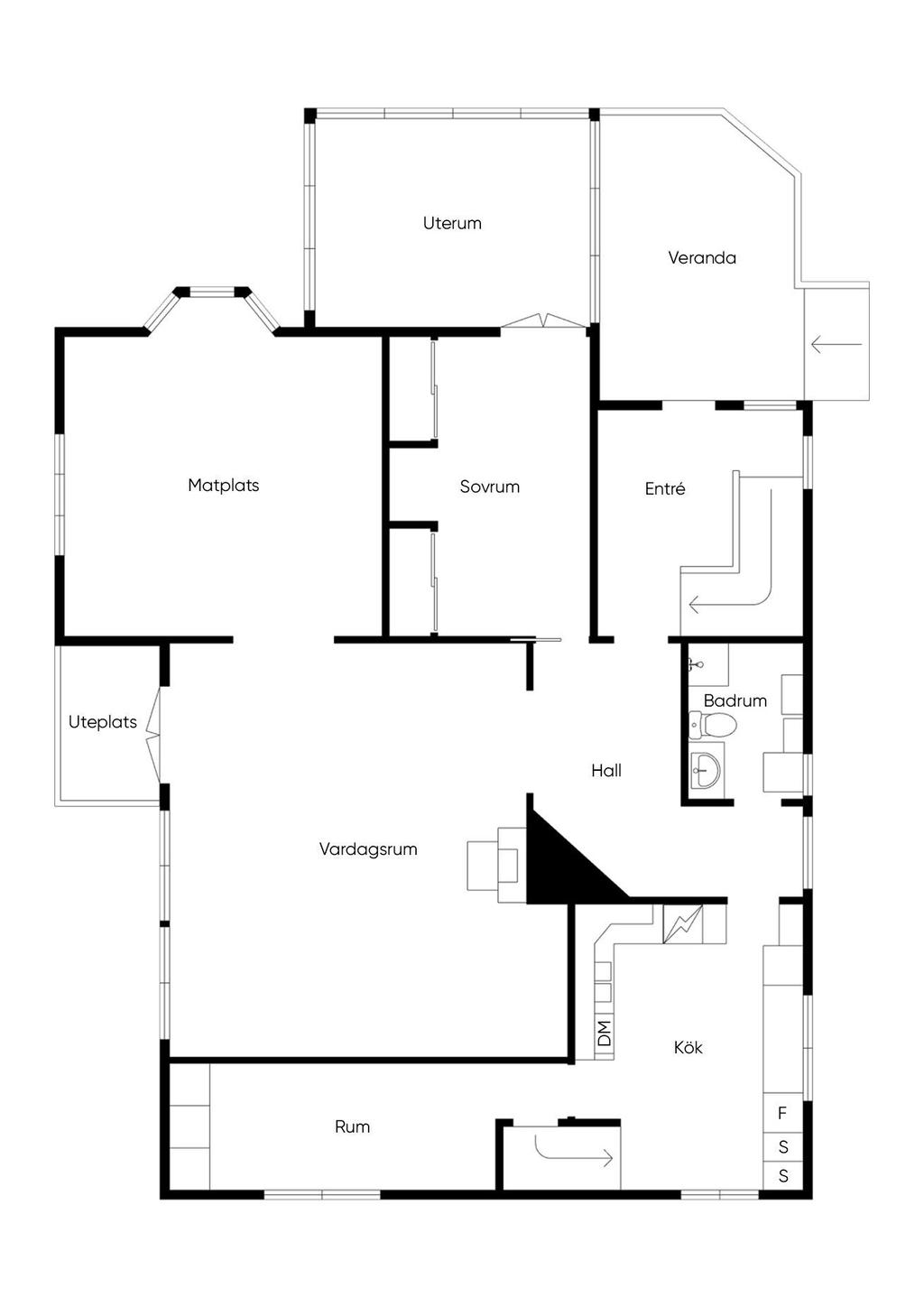 Entréplan (lägenhet 1)
