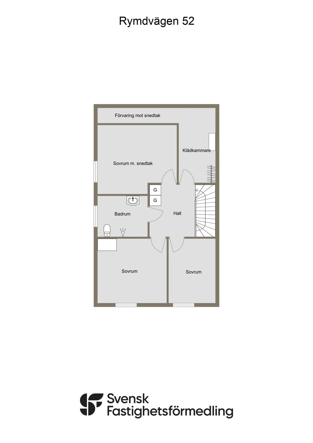 Planlösning övre plan