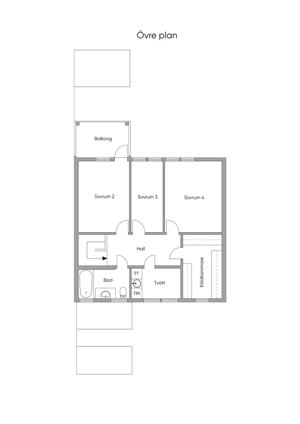 Övre plan, skiss