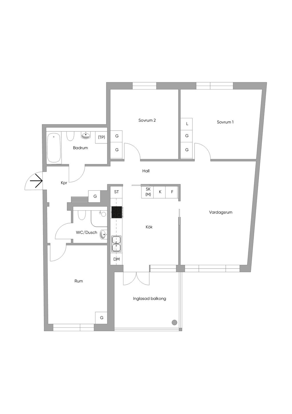 Alternativ planlösning