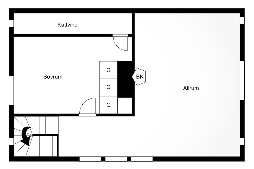Planlösning övreplan