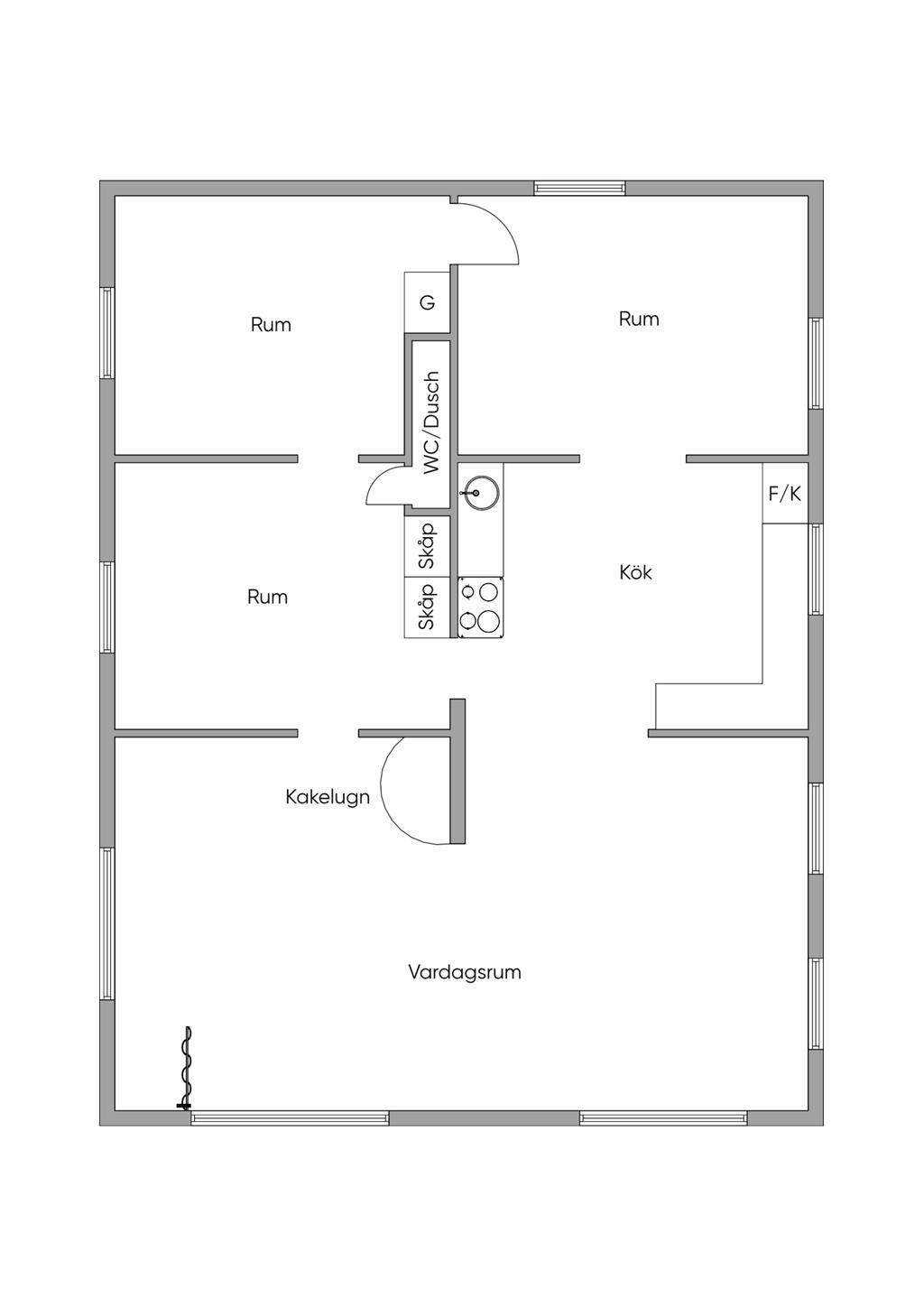 Planlösning övervåning