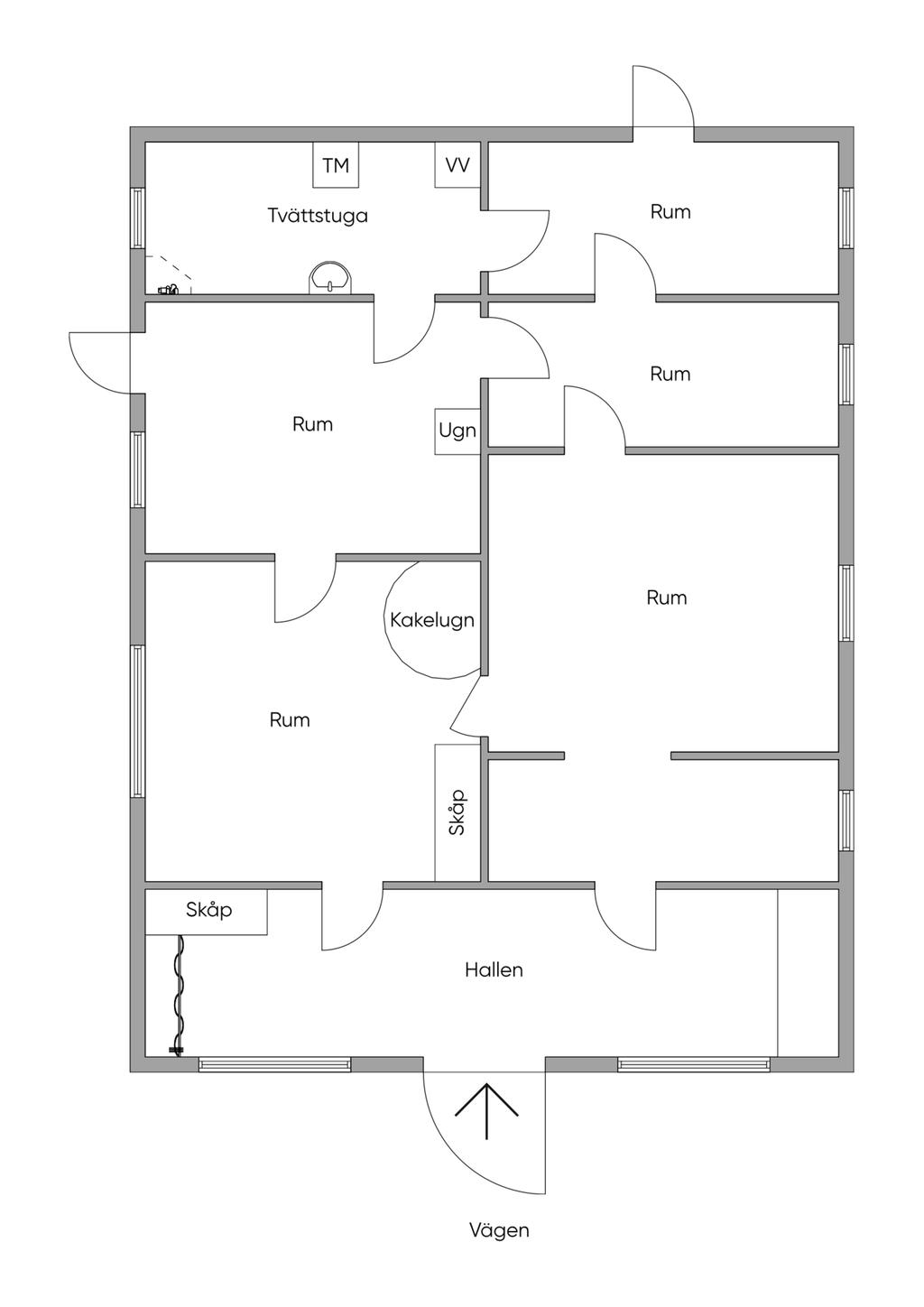 Planlösning entréplan