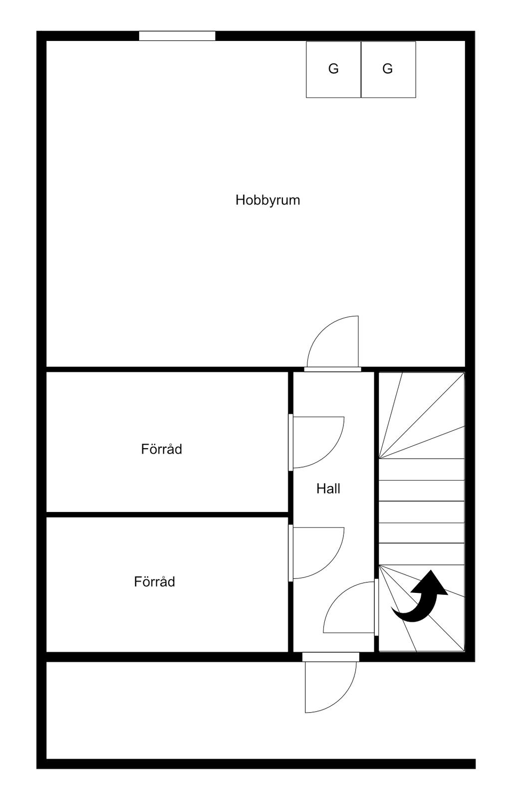 Planlösning källarplan