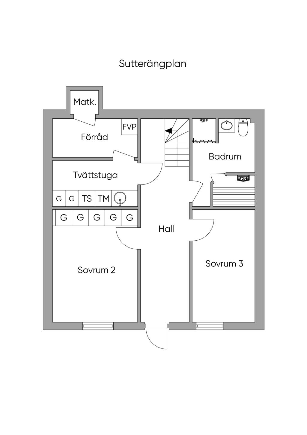 Sutterrängplan