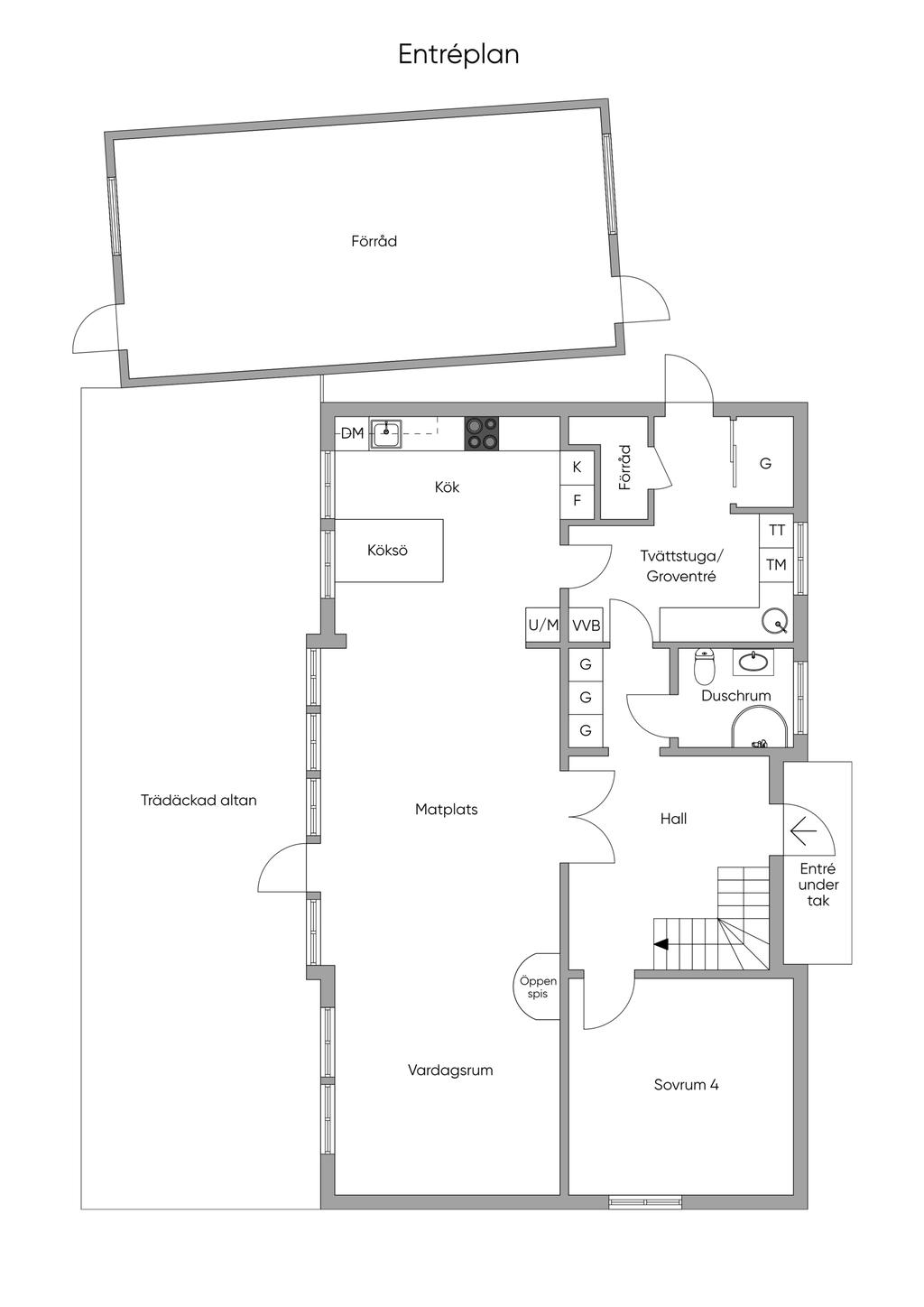 Planritning - Entréplan