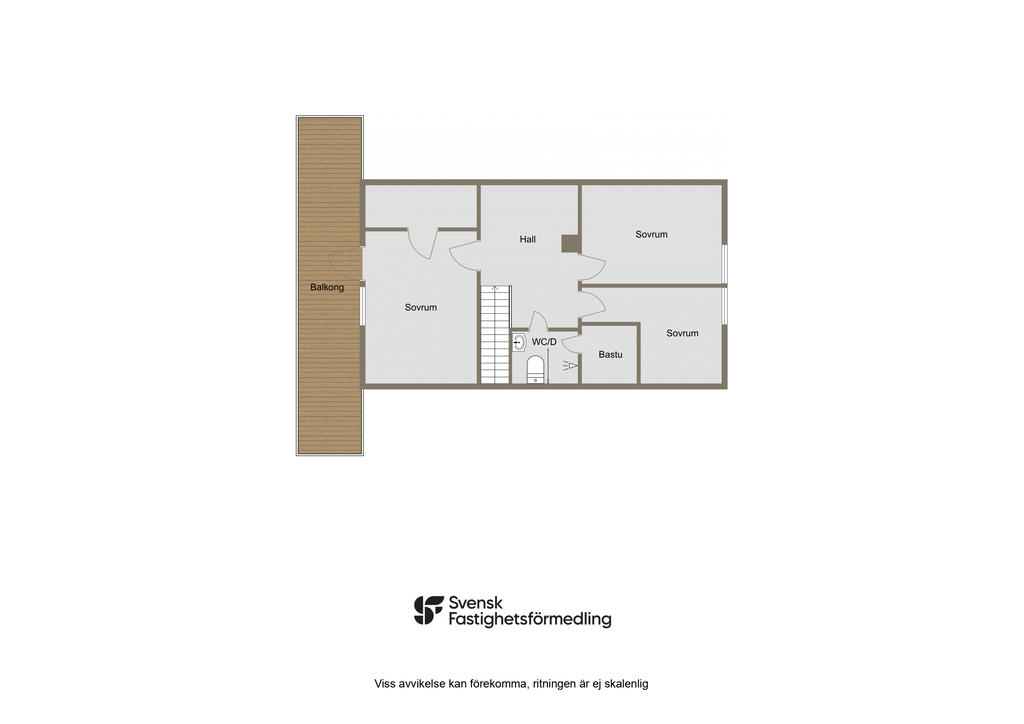 Planritning, övre plan