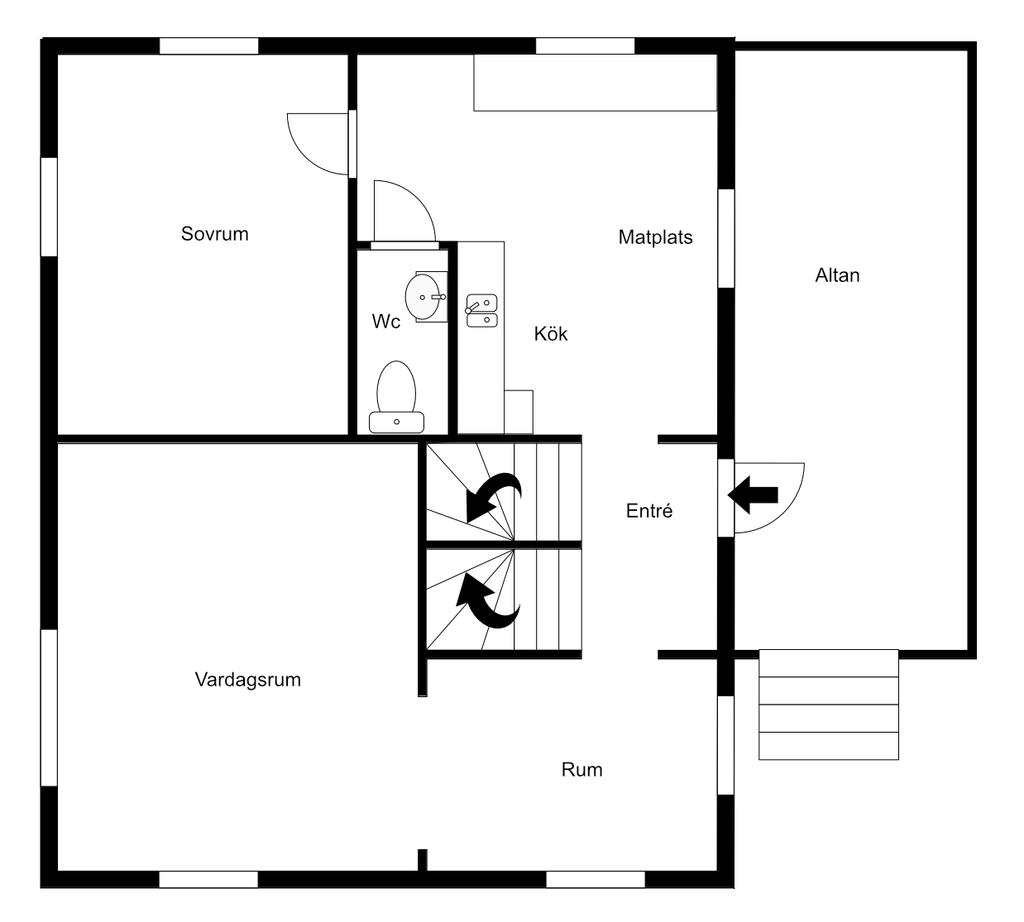 Planlösning entréplan