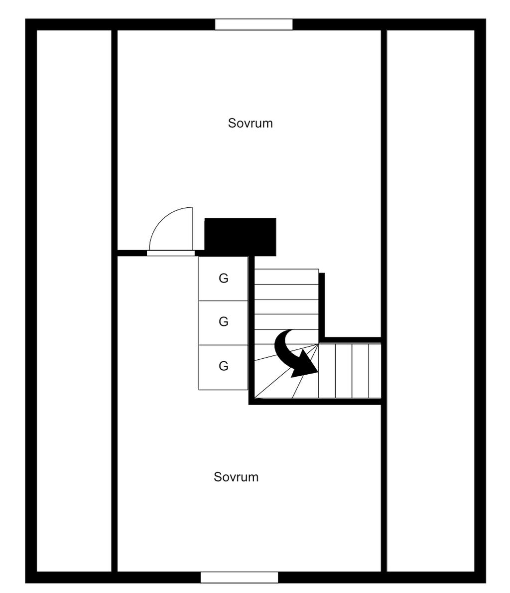 Planlösning övreplan