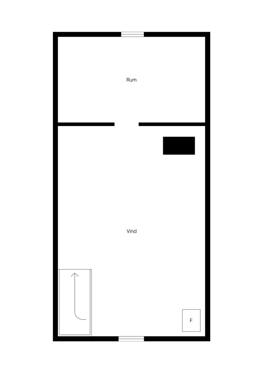 Planritning, övre plan