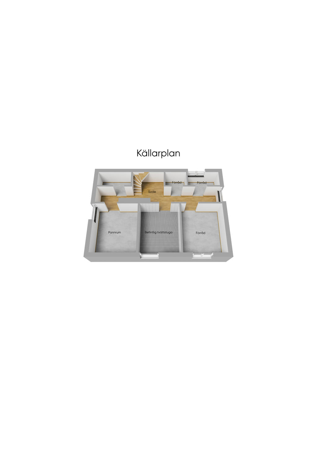 Källarplan 3D