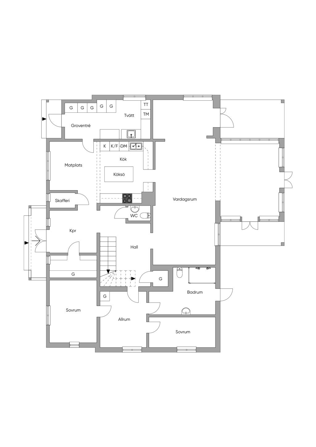 Planlösning entréplan