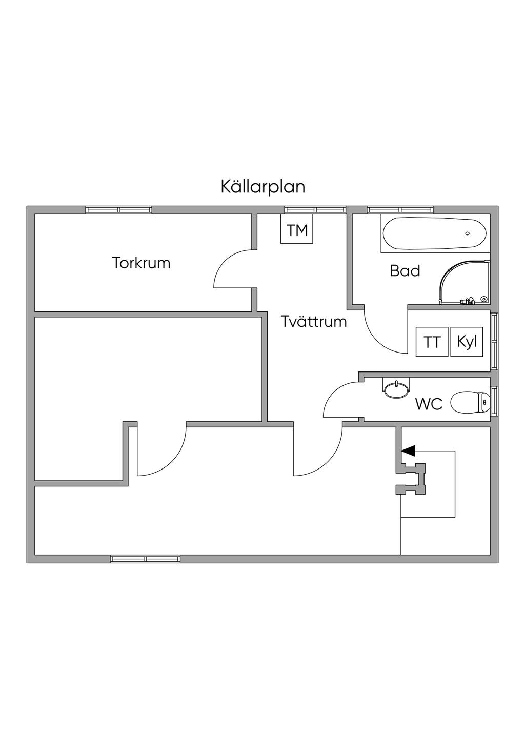 Källarplan.