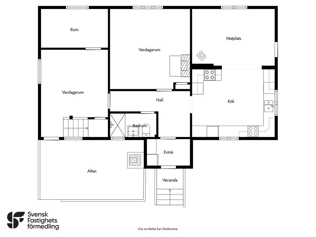 Entréplan på hus nummer 9.