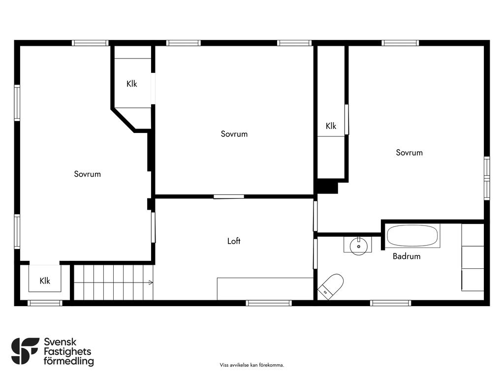 Övre våning på hus nummer 9
