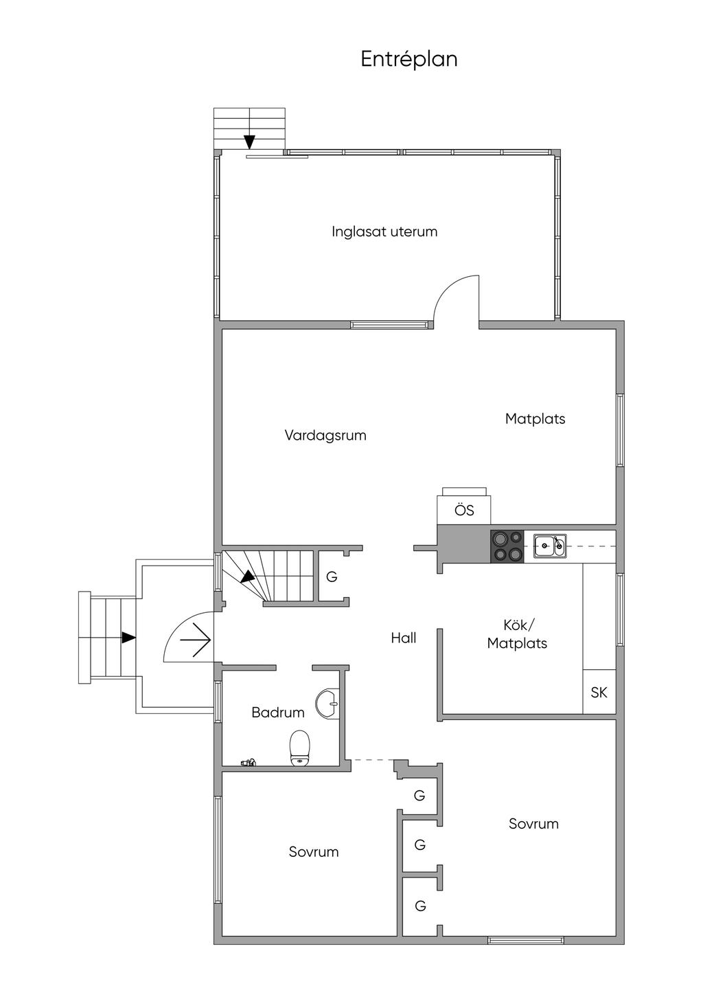 Planlösning Entréplan