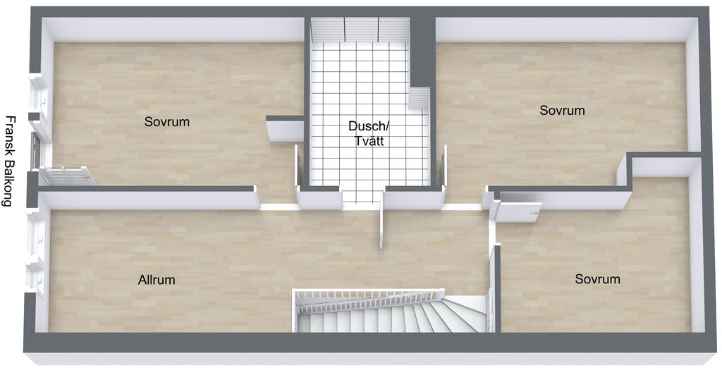 Alternativ Planlösning - Övre Plan