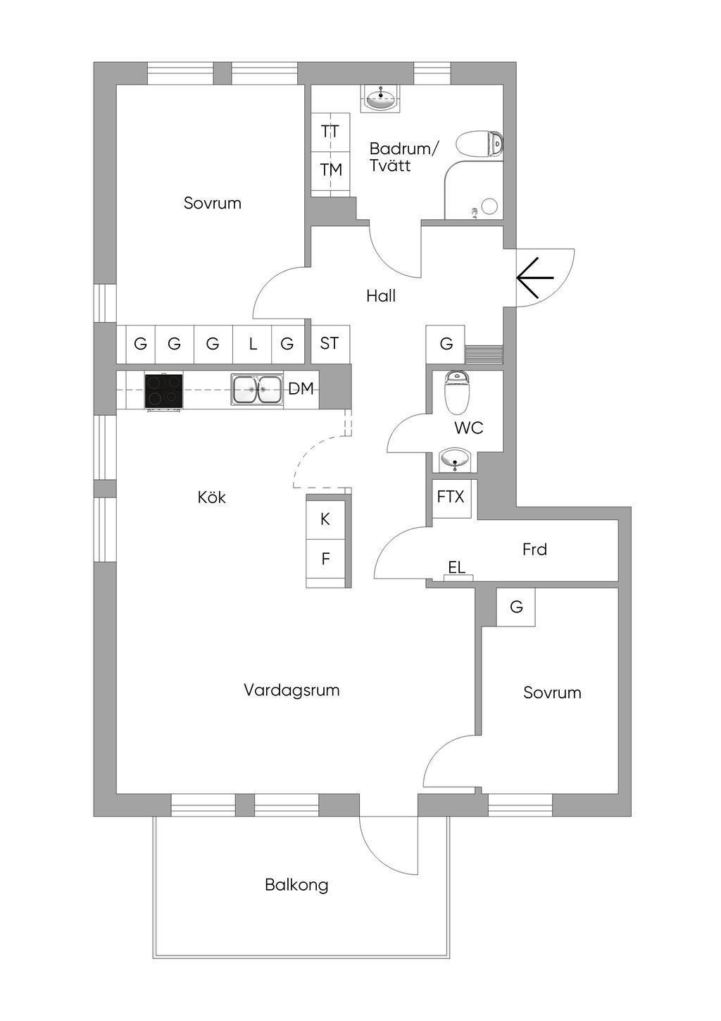 Planlösning original