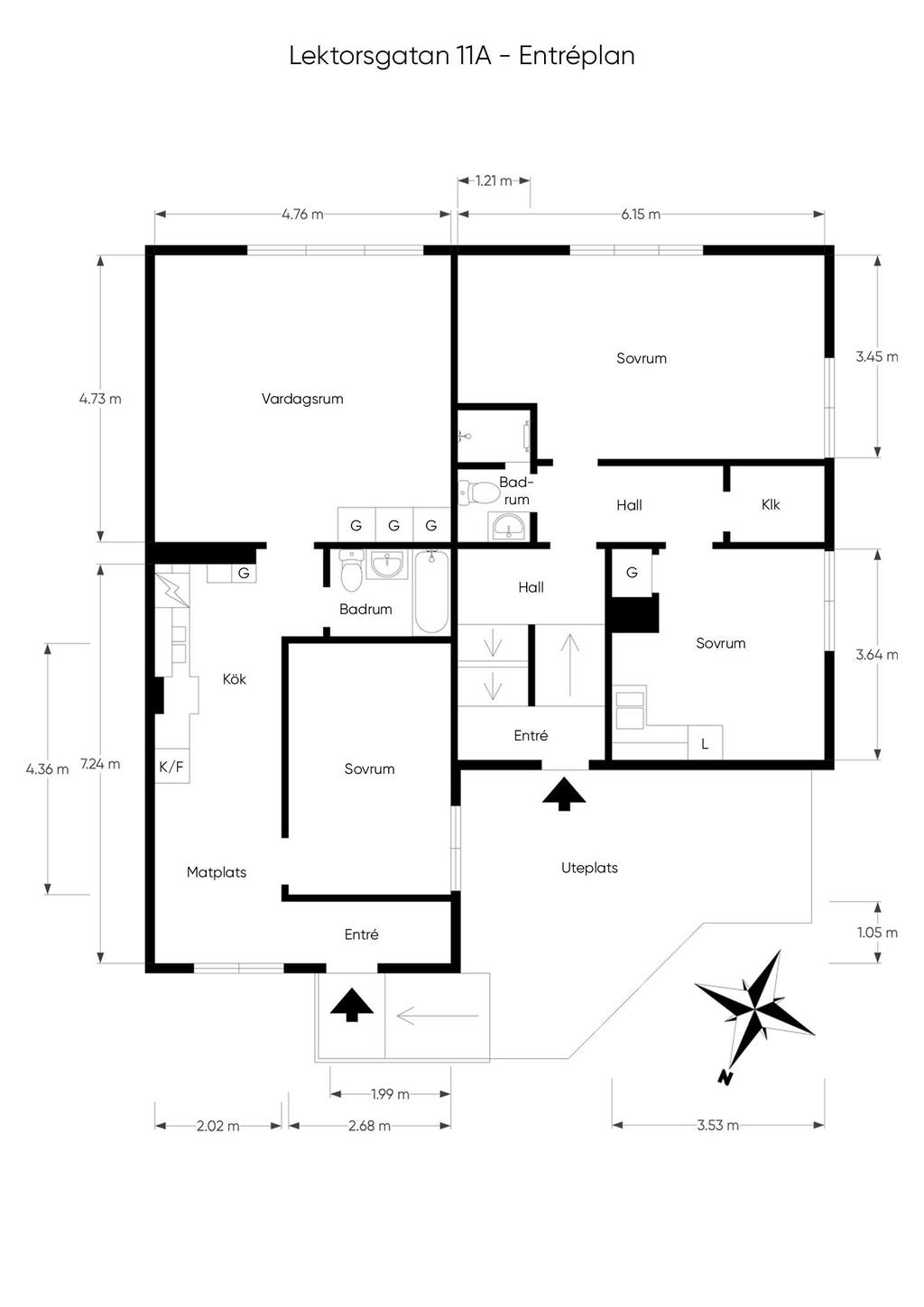 Planritning entréplan