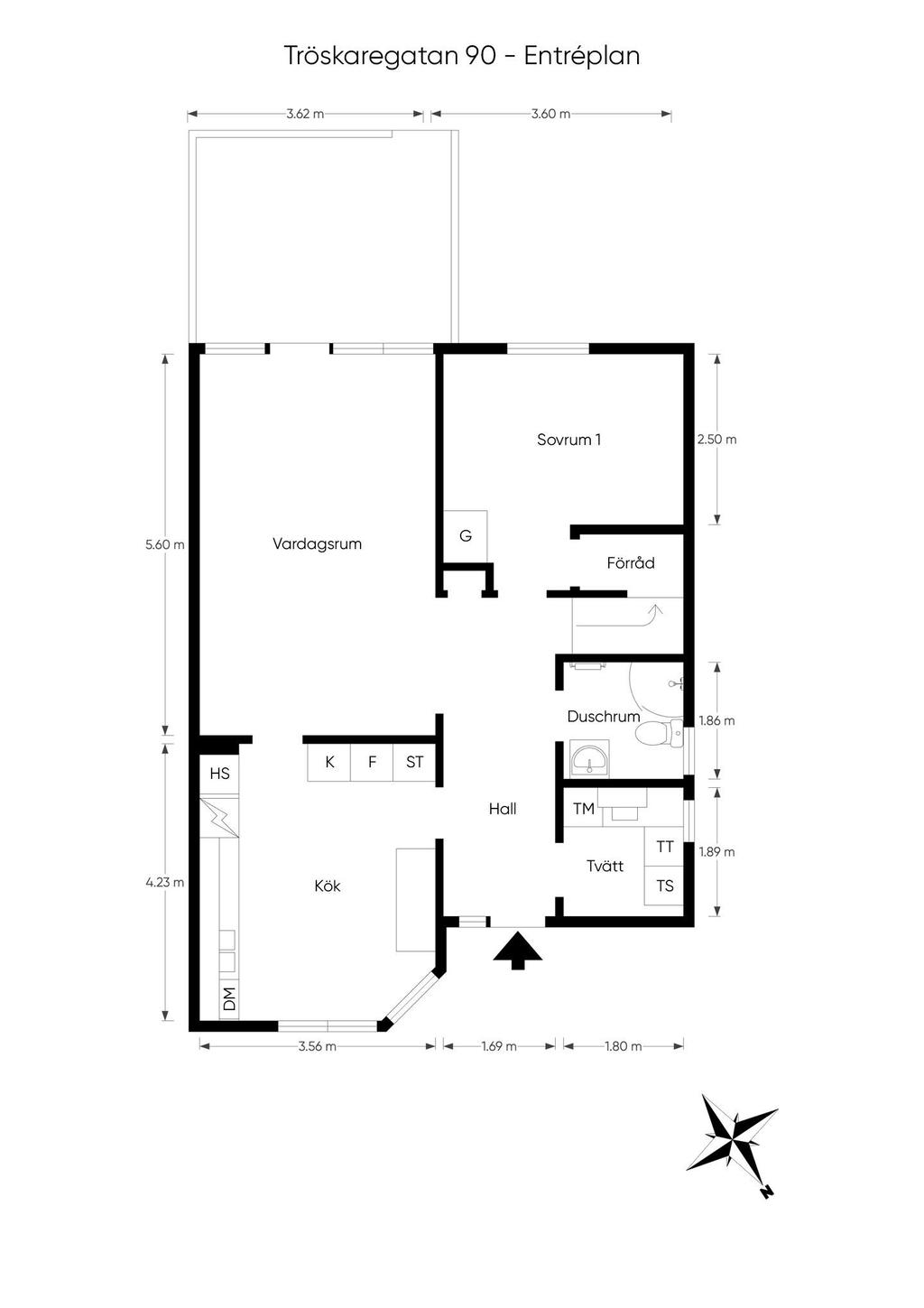 Planritning entréplan
