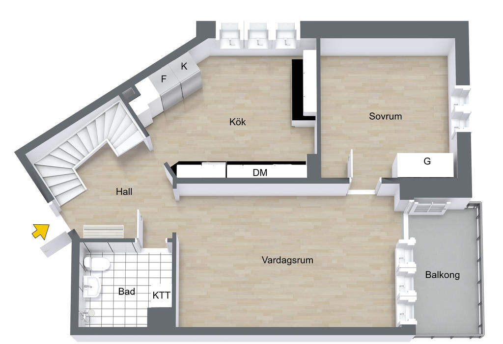 Planlösning entréplan