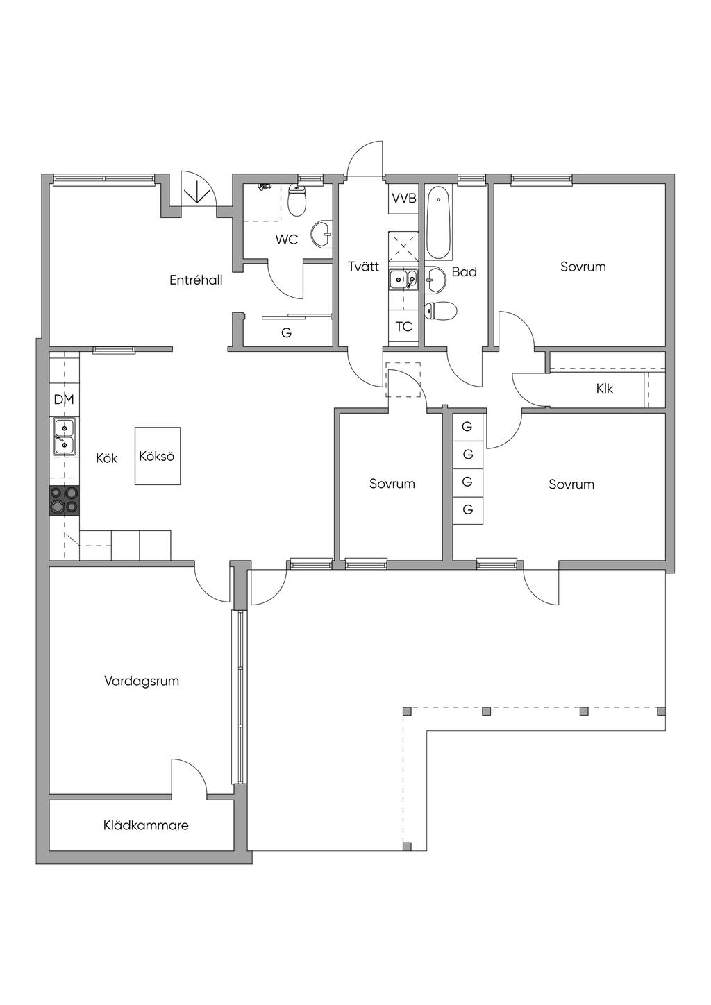 Alternativ planlösning 2