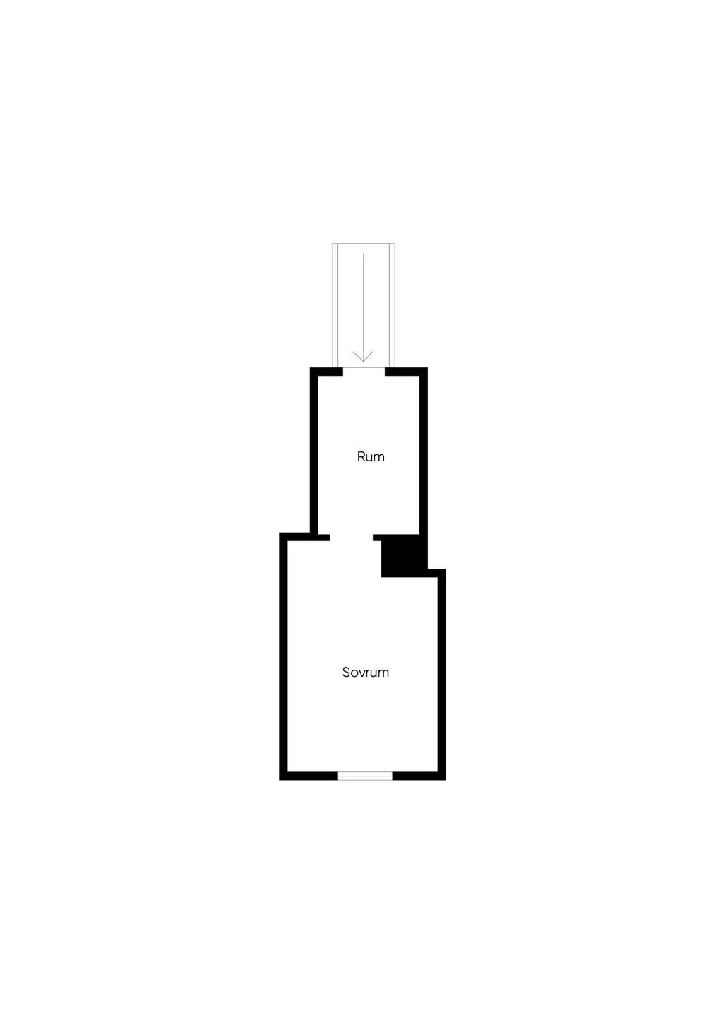 Planritning - Övre plan (loft)