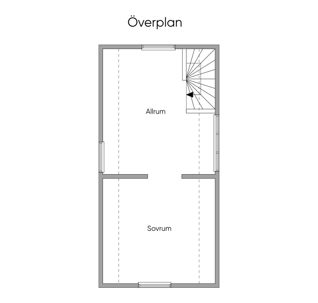 Övre plan huvudhus