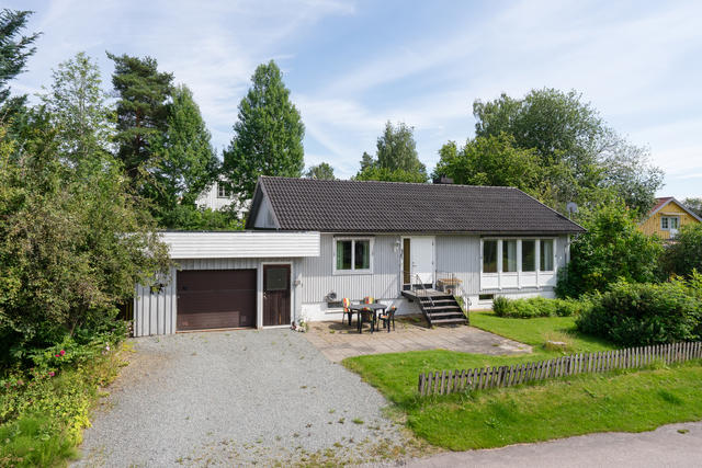 Välkommen till Bodanevägen 16! En rymmlig och praktisk enplansvilla med källare, beläget i omtyckta Skåpafors.