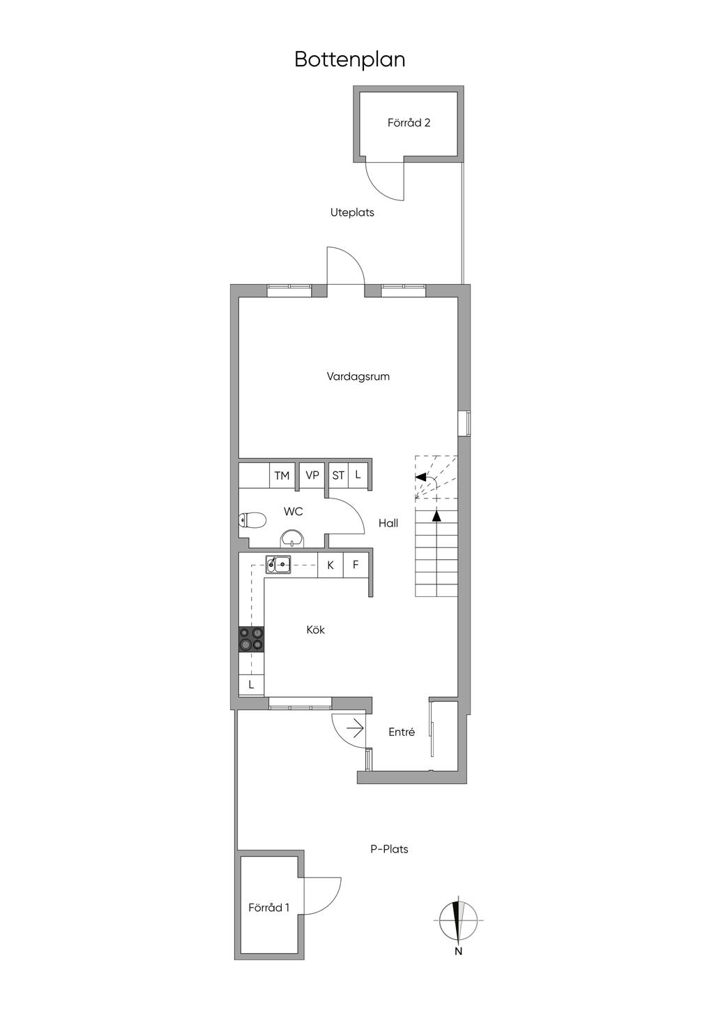 Planritning entréplan 