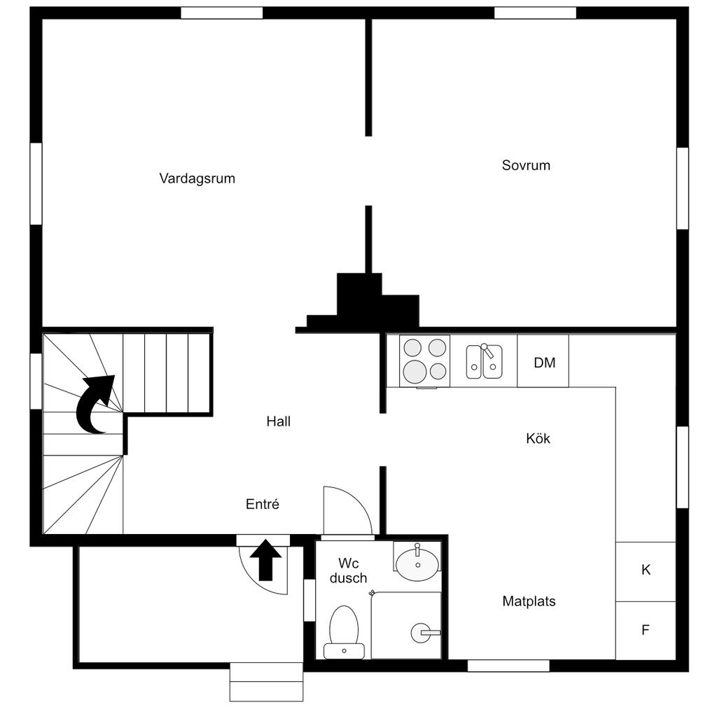 Planlösning entréplan