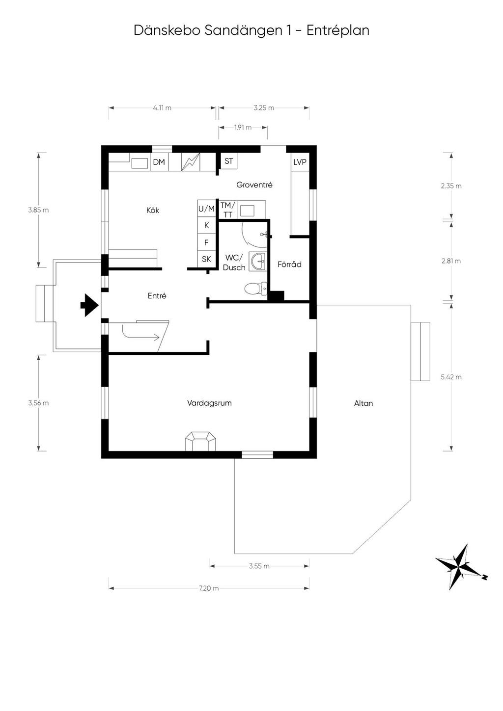 Planritning entréplan