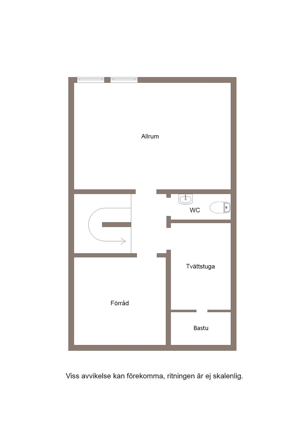 Planlösning Källarplan Bygränsvägen